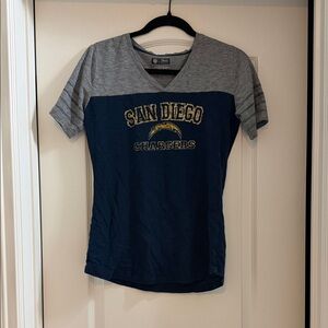 San Diego Chargers Blue and Gray T-Shirt